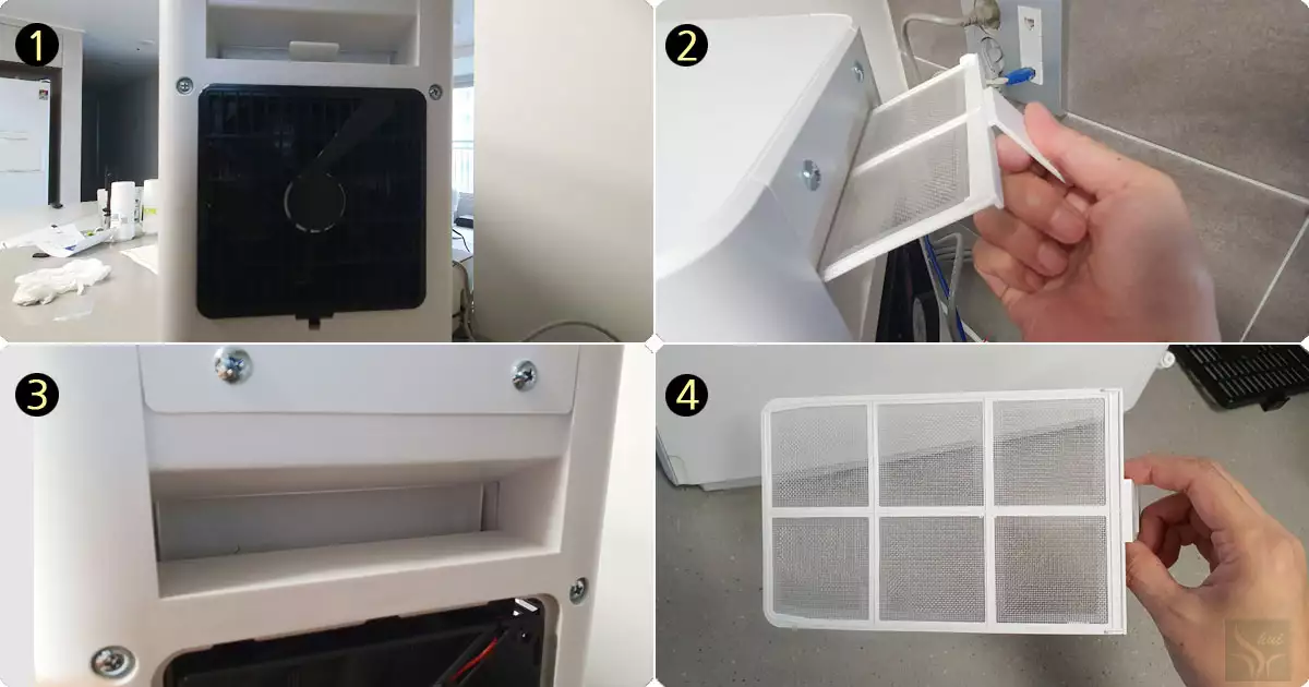 교원웰스WQ674NWA 먼지필터 청소