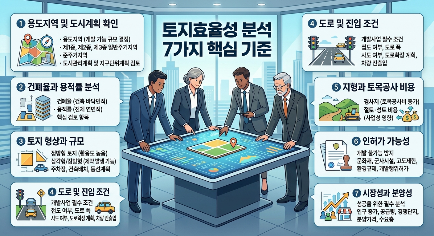 토지효율성 분석 7가지 핵심 기준