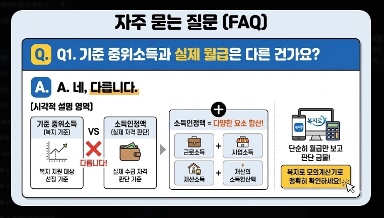 2026년 기준 중위소득 확인법 [복지 혜택] 100%~200% 구간별 정리 및 신청 가이드