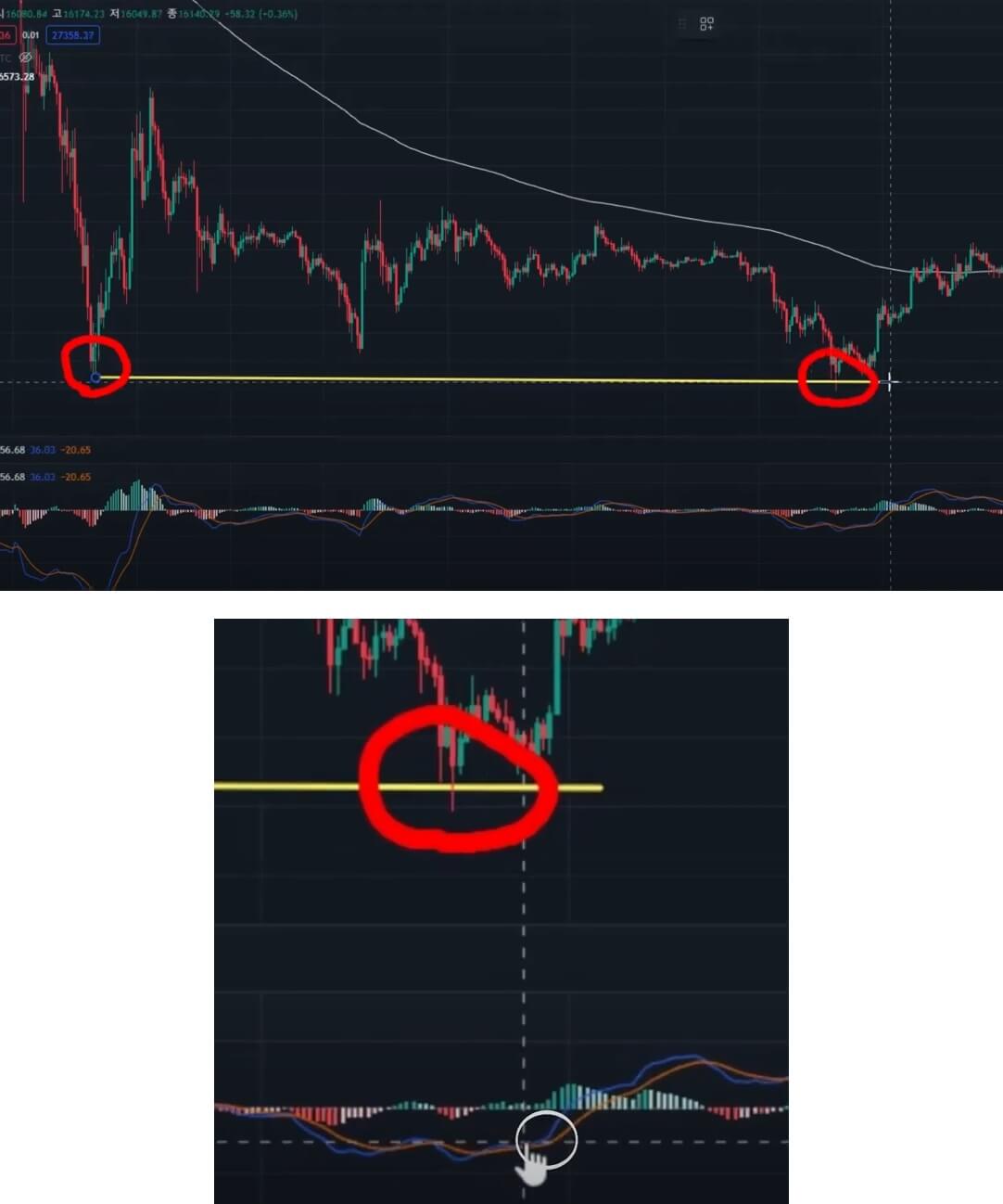 지지선을 확인하고 골든 크로스에서 매수