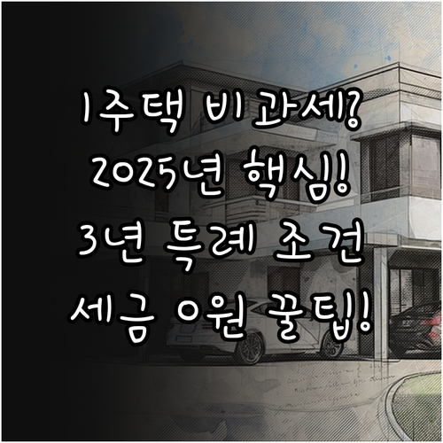 1세대 1주택 양도세 비과세 2025..