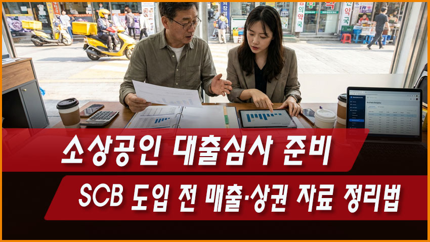 소상공인 대출심사 준비｜SCB 도입 후 매출&middot;상권 자료 정리법