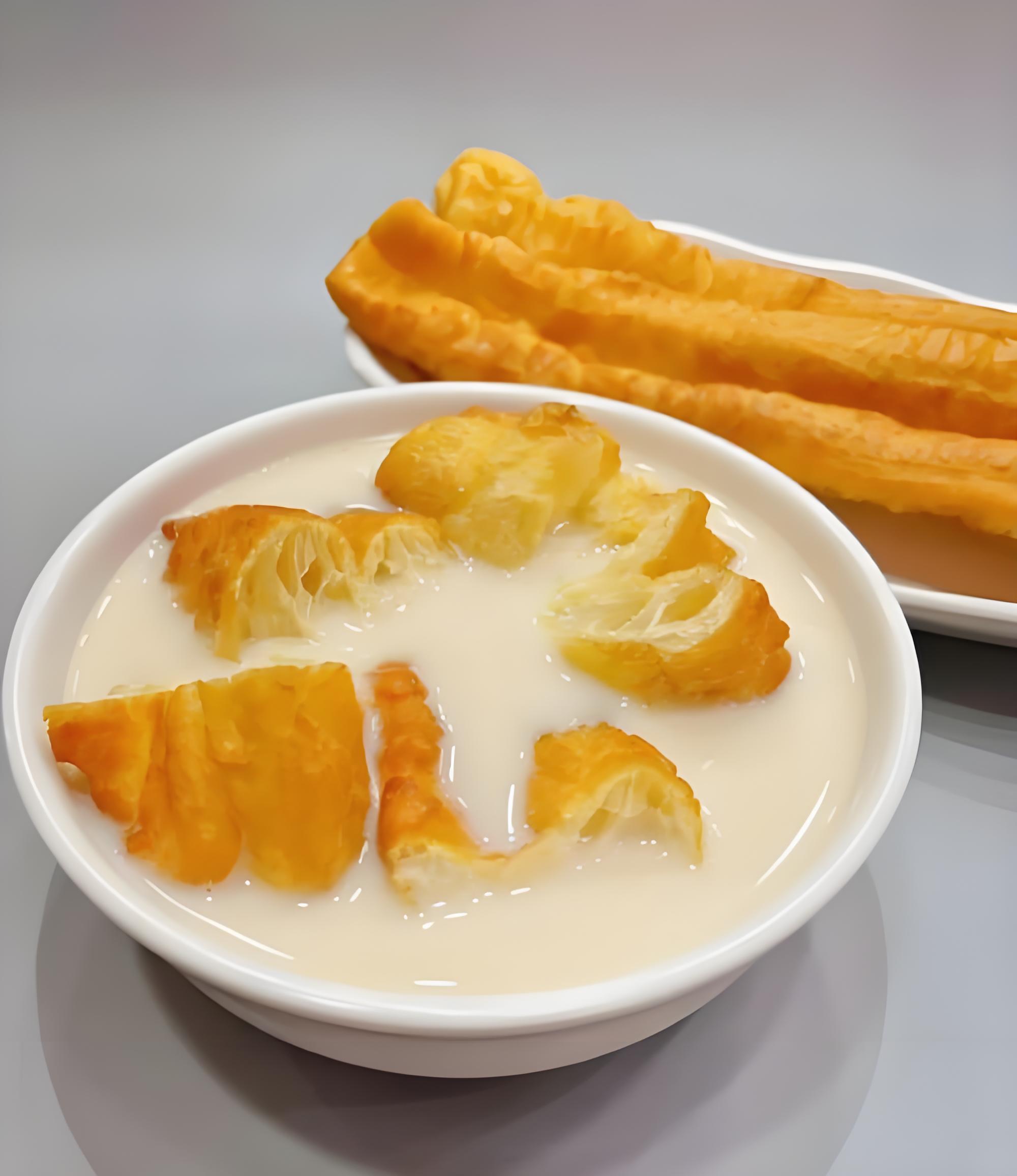 중국의 유탸오 및 또우장 요리 사진