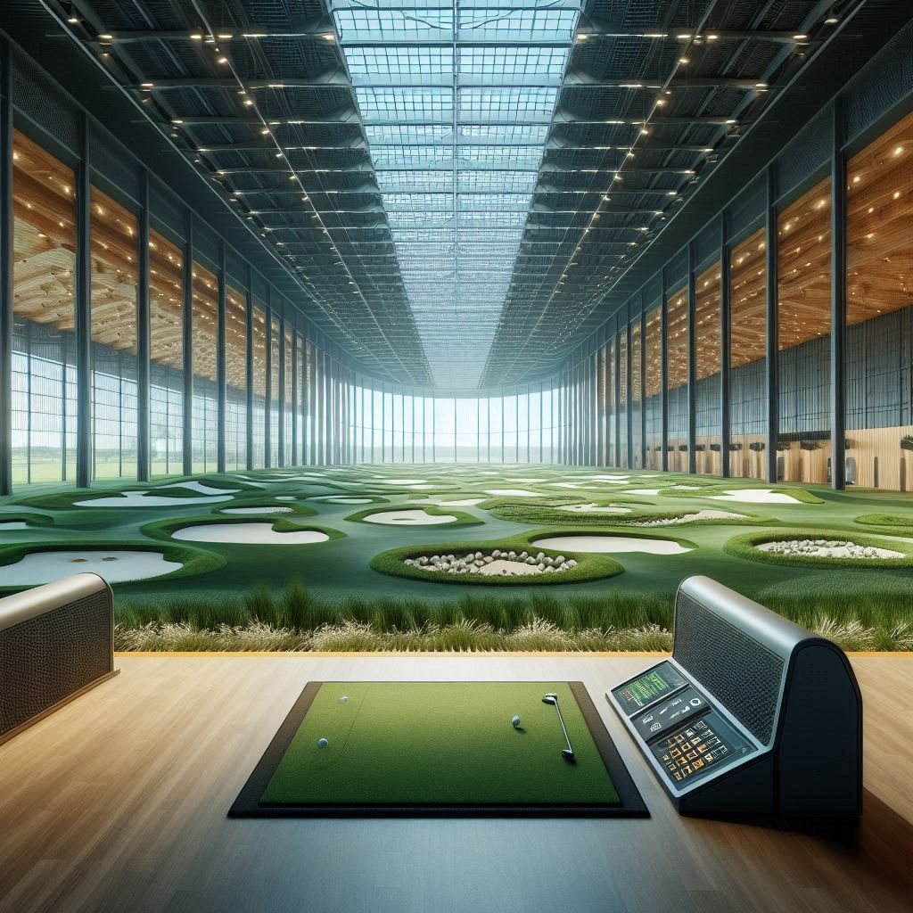 실내골프연습장 배경
