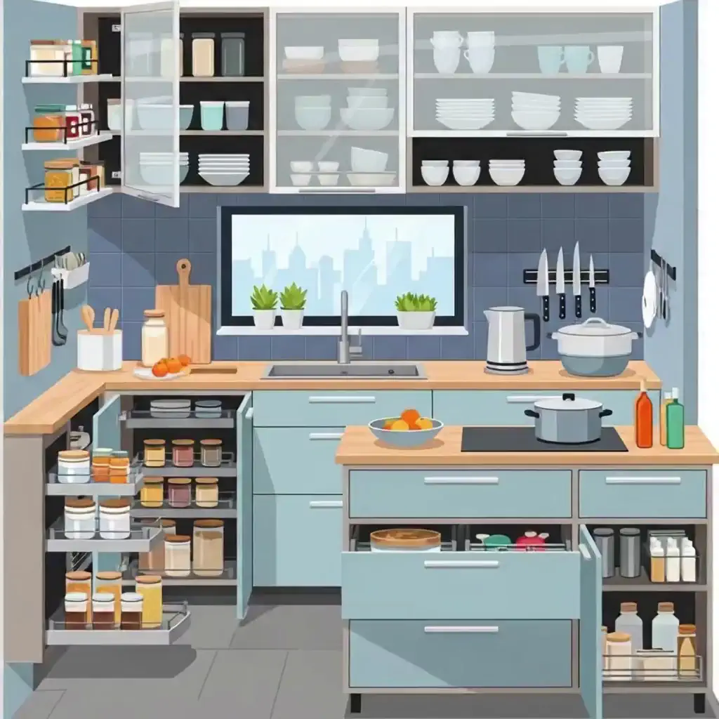 주방 수납 동선 정리