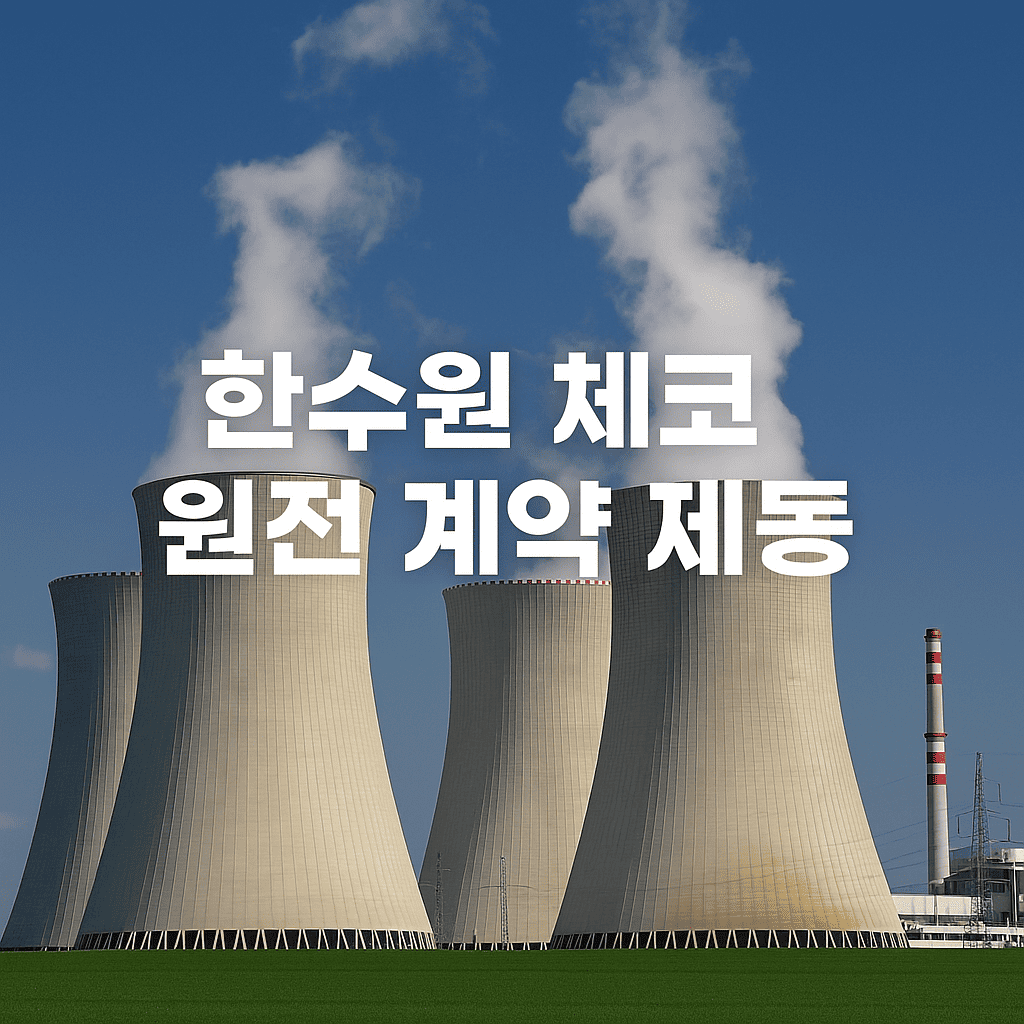 한수원 체코 원전 계약 제동!!!
