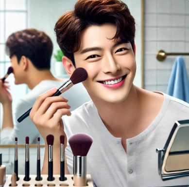 화장하는 남자