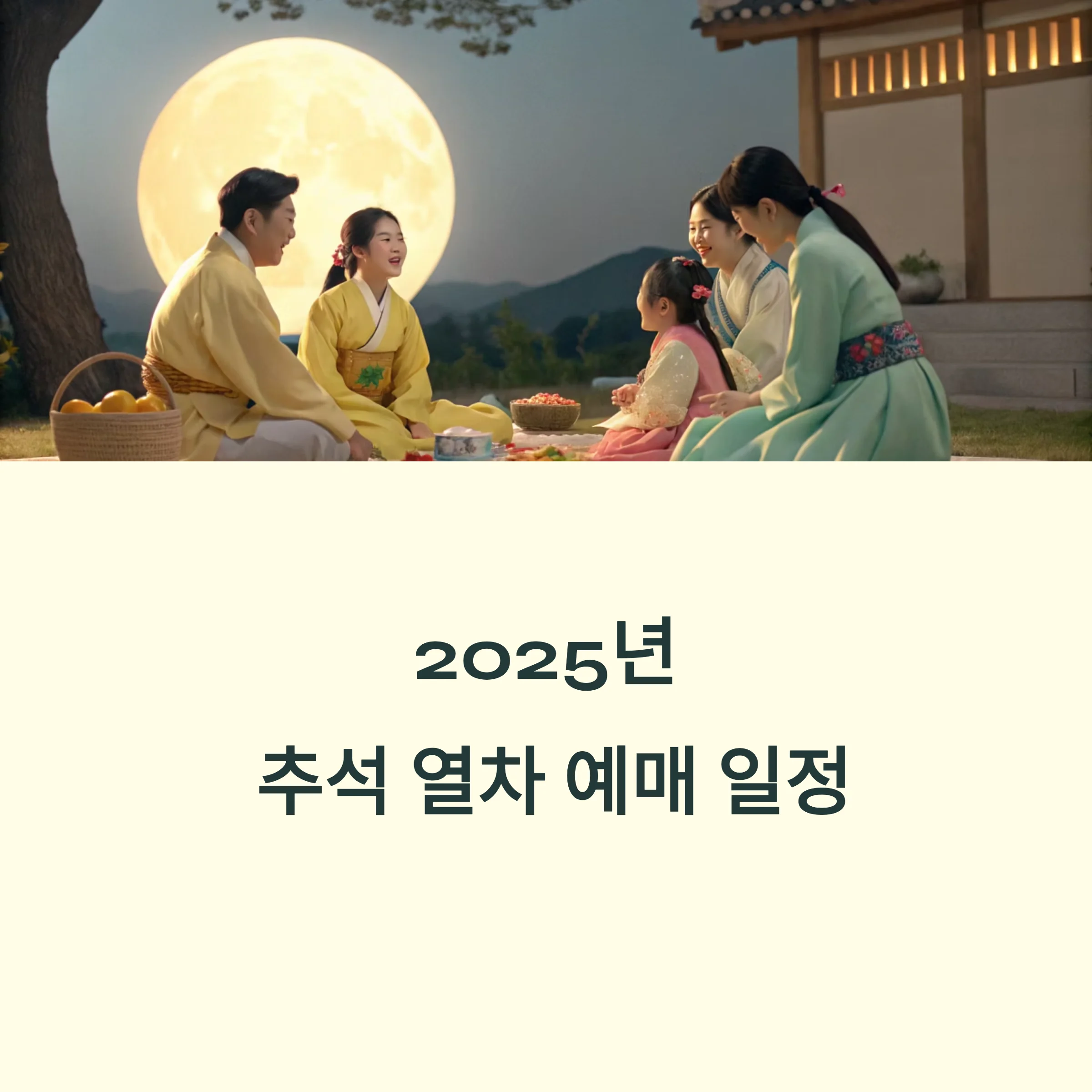 추석열차-예매-일정