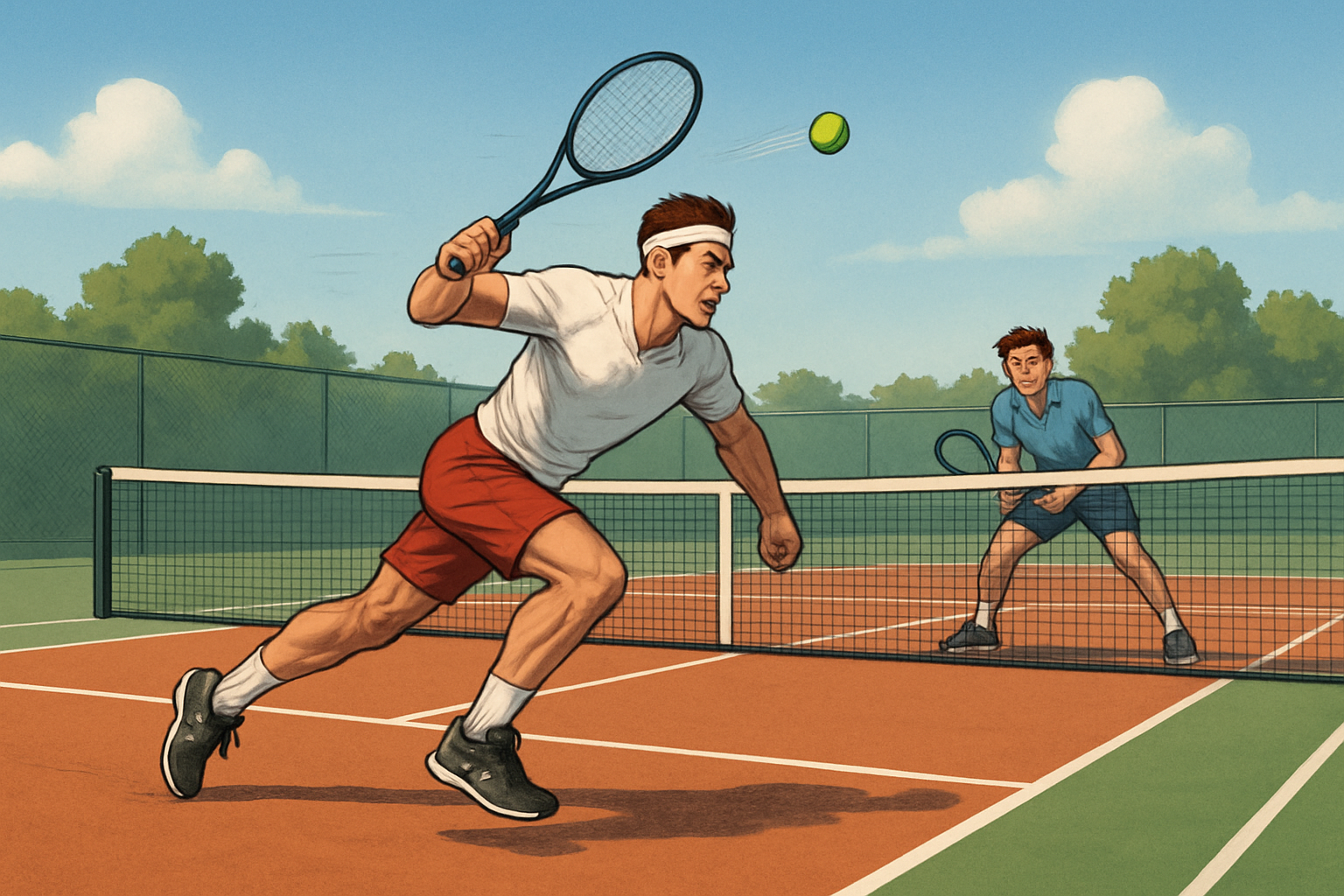 테니스 서브 앤 발리 전술 이해하기 관련 사진