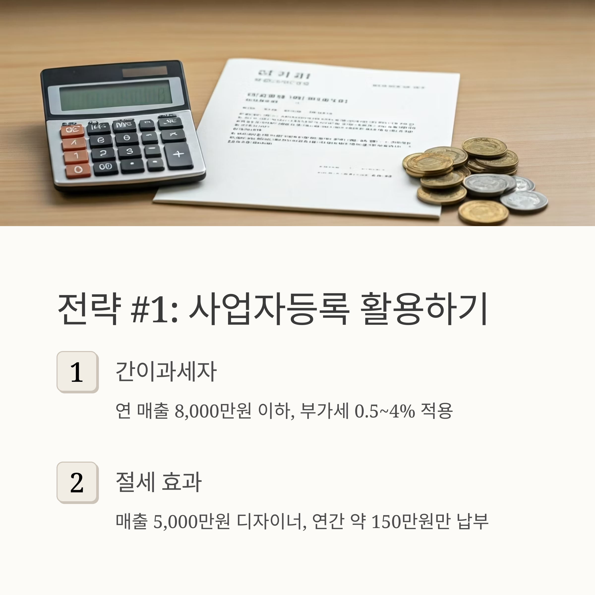 개인사업자 세금 절약 사업자등록