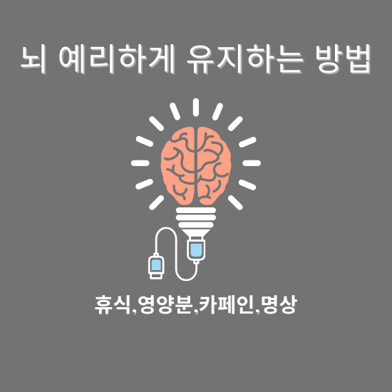 뇌 예리하게 유지하는 방법