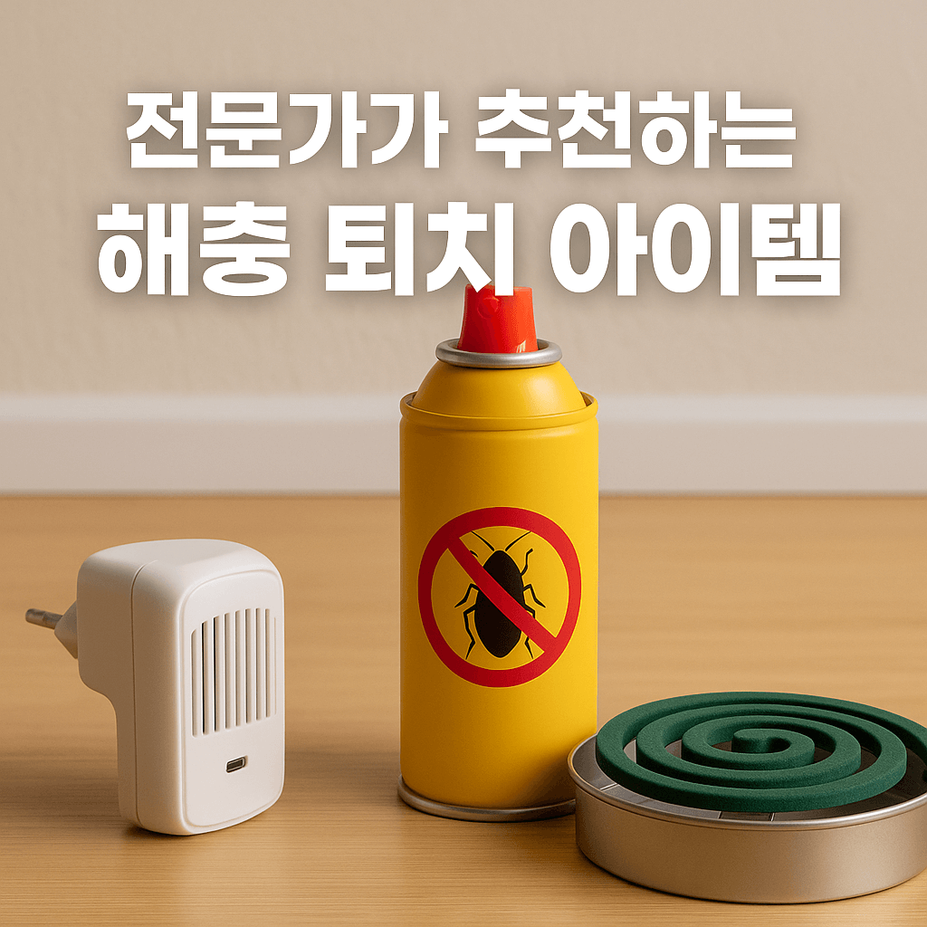 전문가가 추천하는 해충 퇴치 아이템과 사용시 주의사항