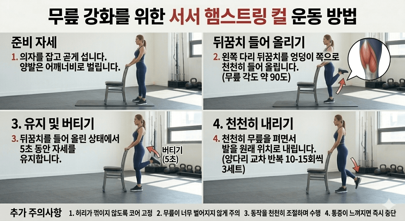 햄스트링 컬 운동 방법