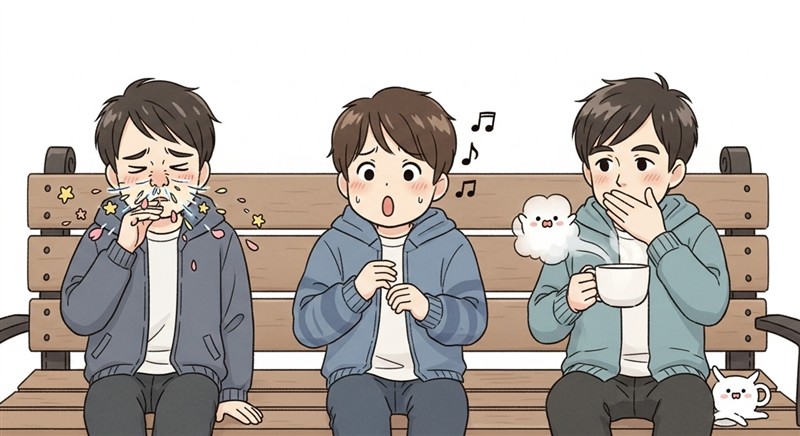 재채기, 딸꾹질, 기침은 왜 나오는 걸까? 멈추는 방법은?