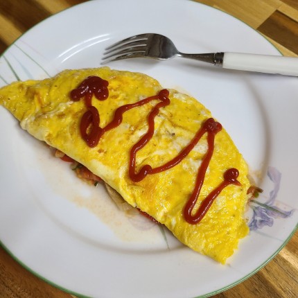 야채볶음-오믈렛-만들기