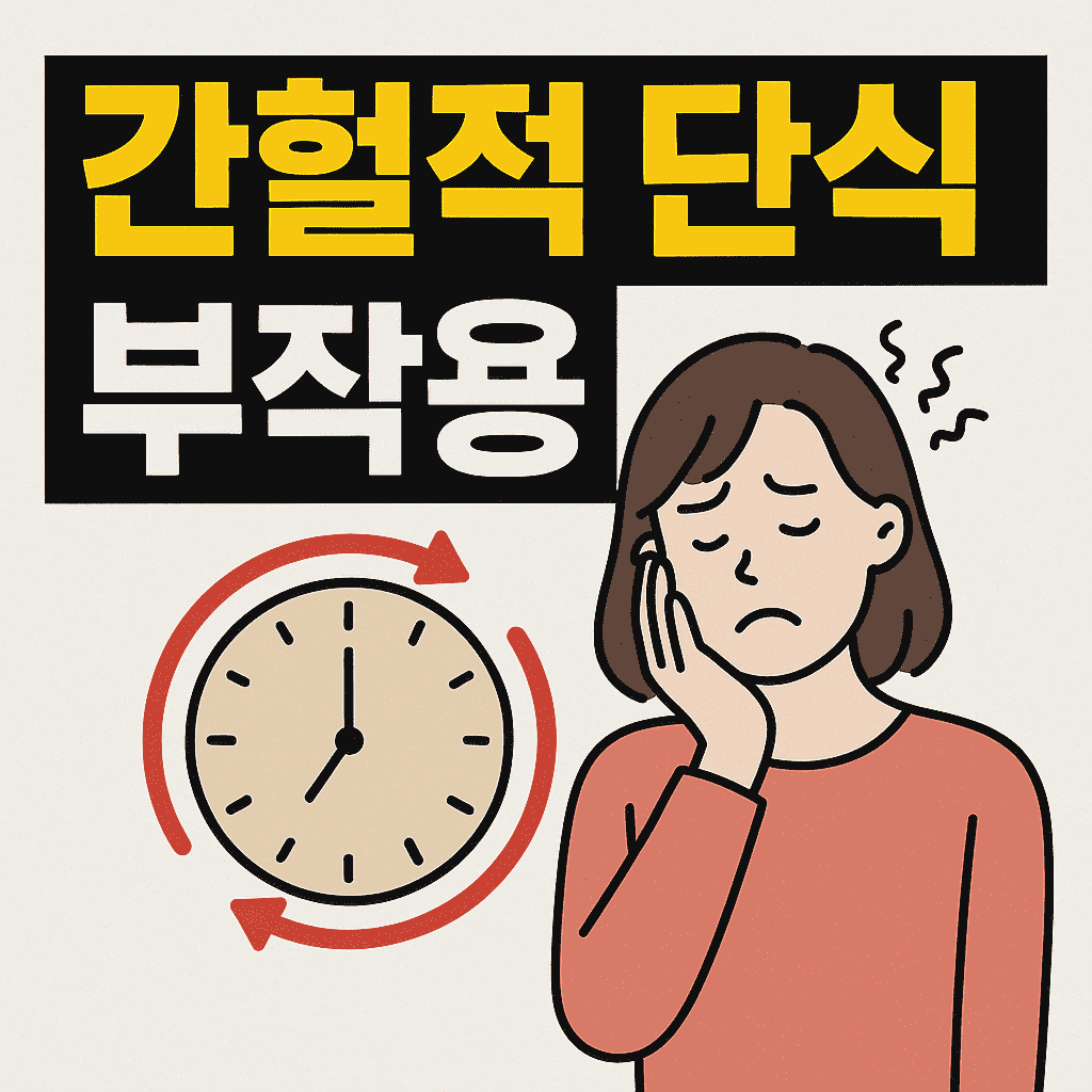 간헐적 단식 부작용 이미지