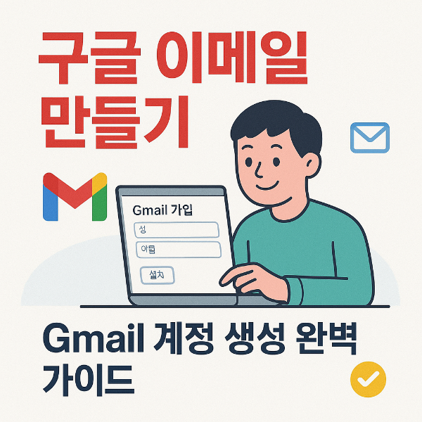 구글이메일 만들기 썸네일 이미지입니다.