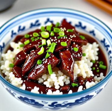 달콤짭짤한 소고기와 부드러운 양파가 어우러진 일본 규동(Gyudon) 레시피