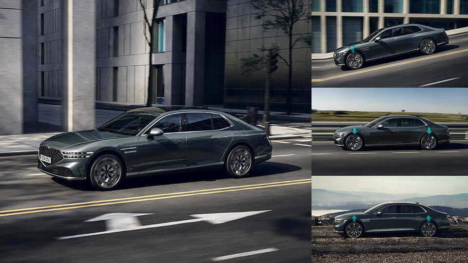 제너시스 G90 블랙 측면사진