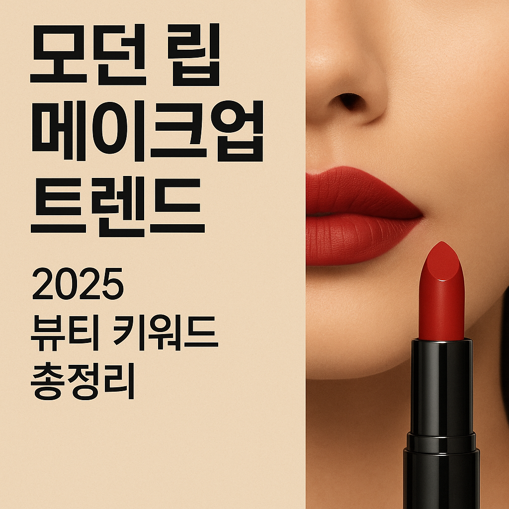 모던 립 메이크업