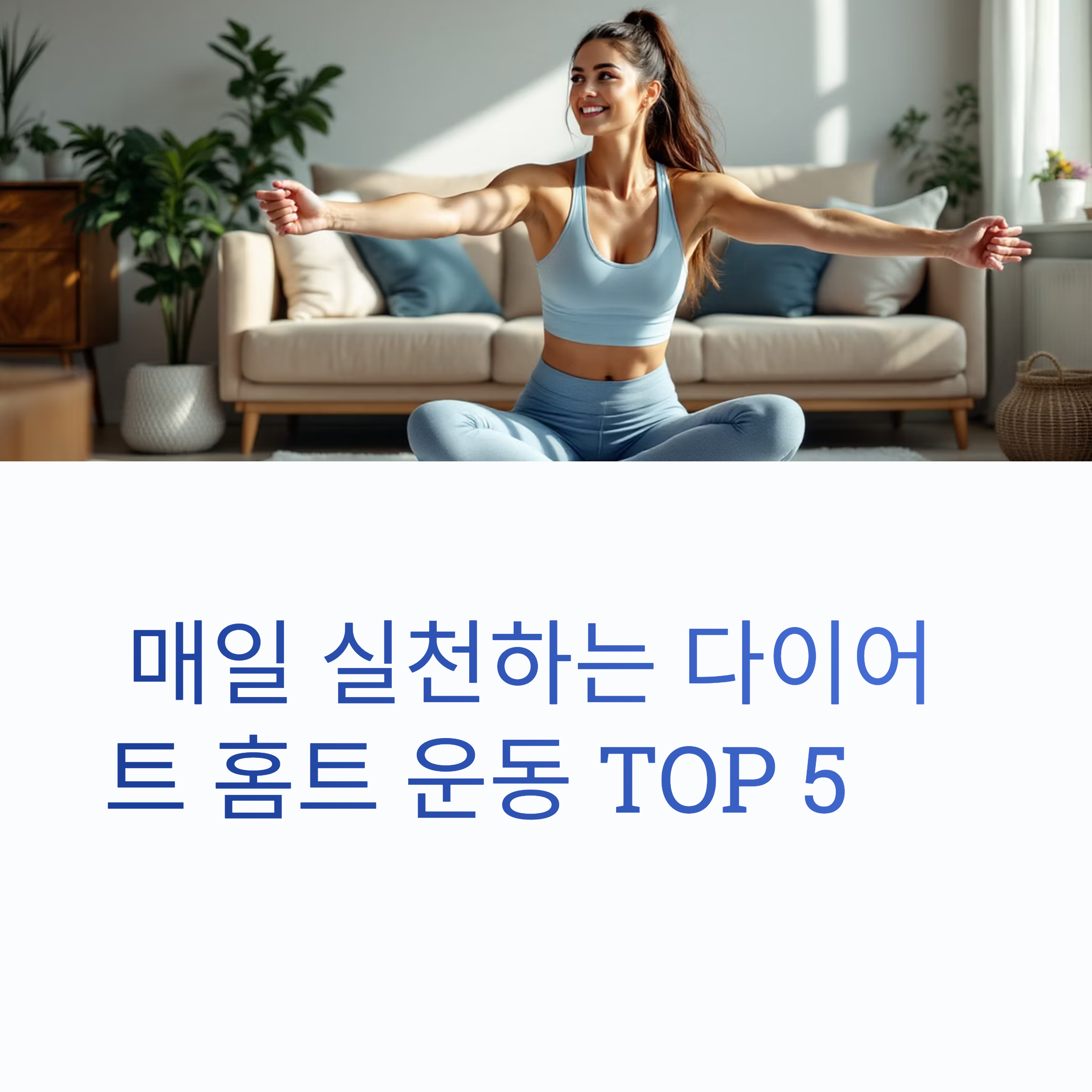다이어트 홈트 운동 TOP 5