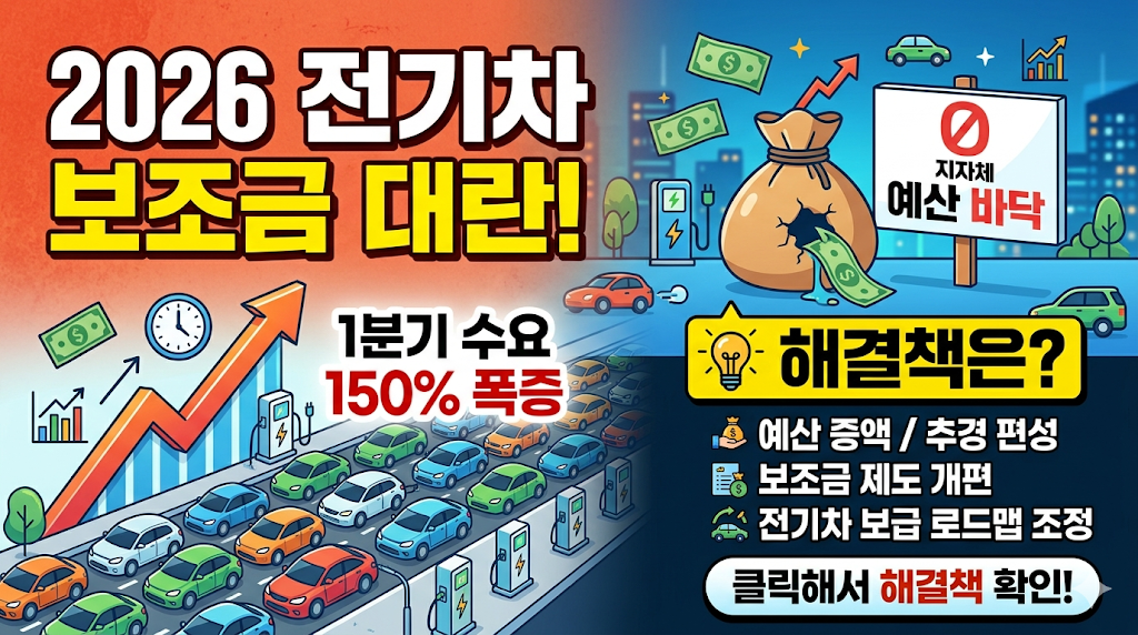 2026년 전기차 보조금 소진 대란, 지자체 추가경정예산 확보가 시급한 이유