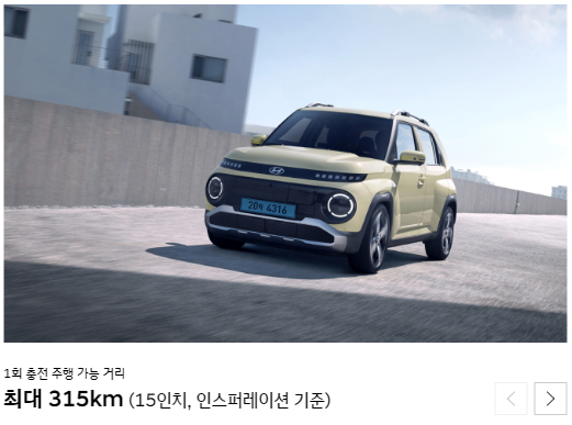 캐스퍼 EV 가격표