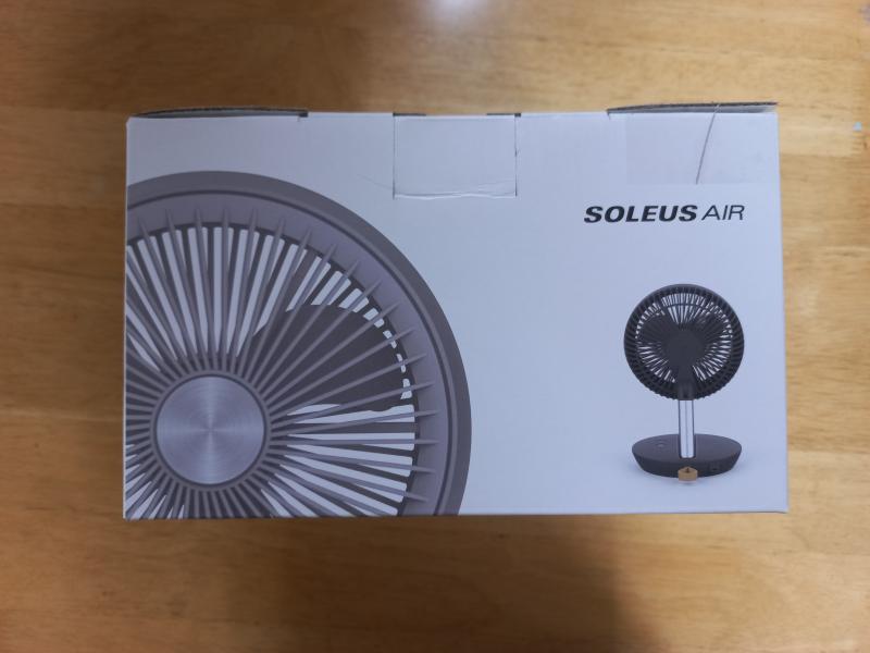 솔러스에어 접이식 무선 탁상용 선풍기 내부박스