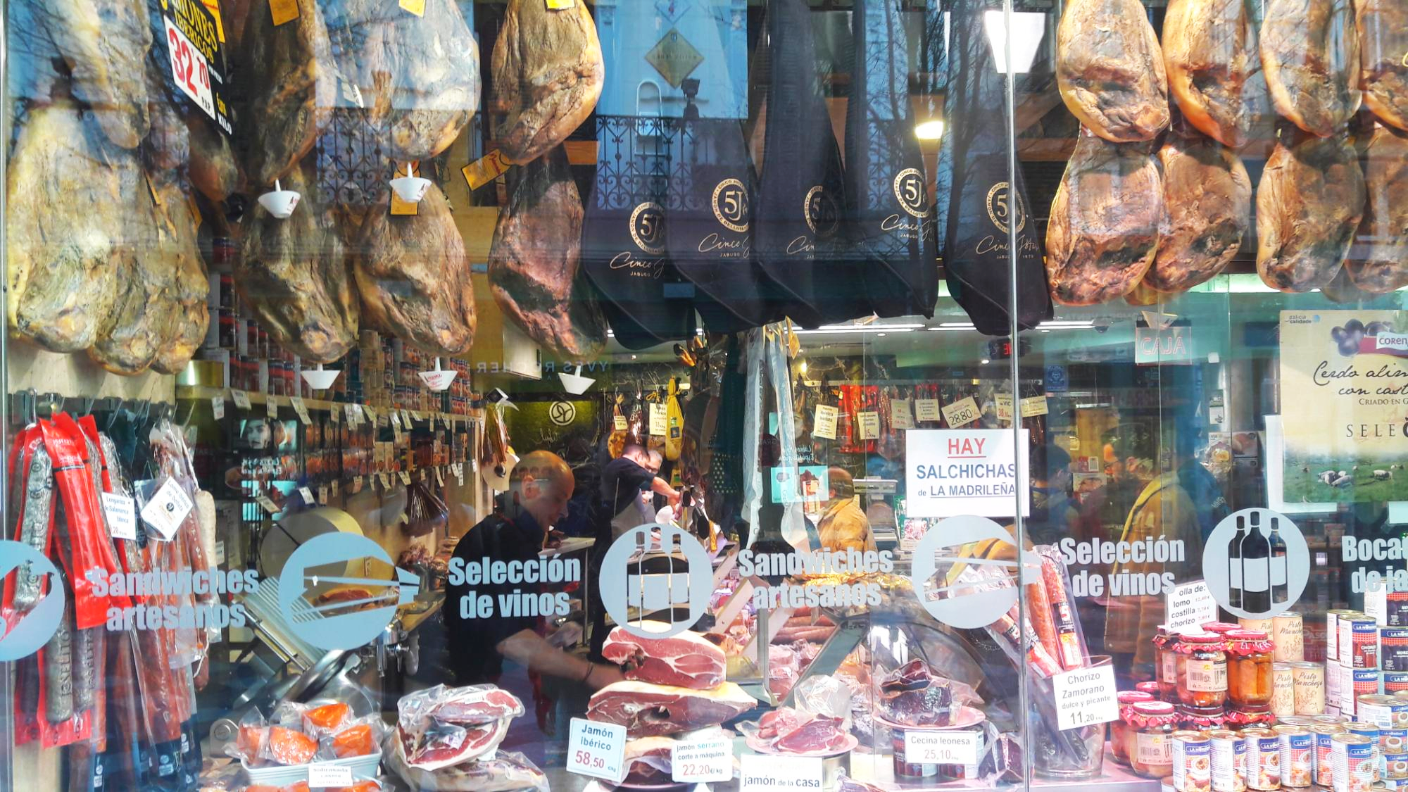 스페인 마드리드 하몽 매장