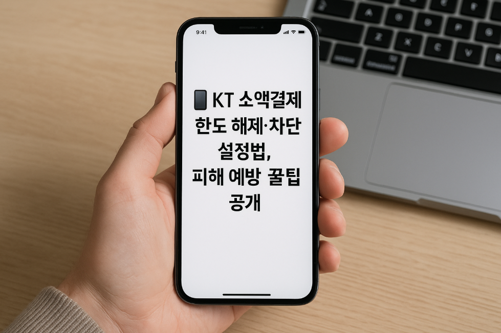 KT 소액결제 한도 해제·차단 설정법