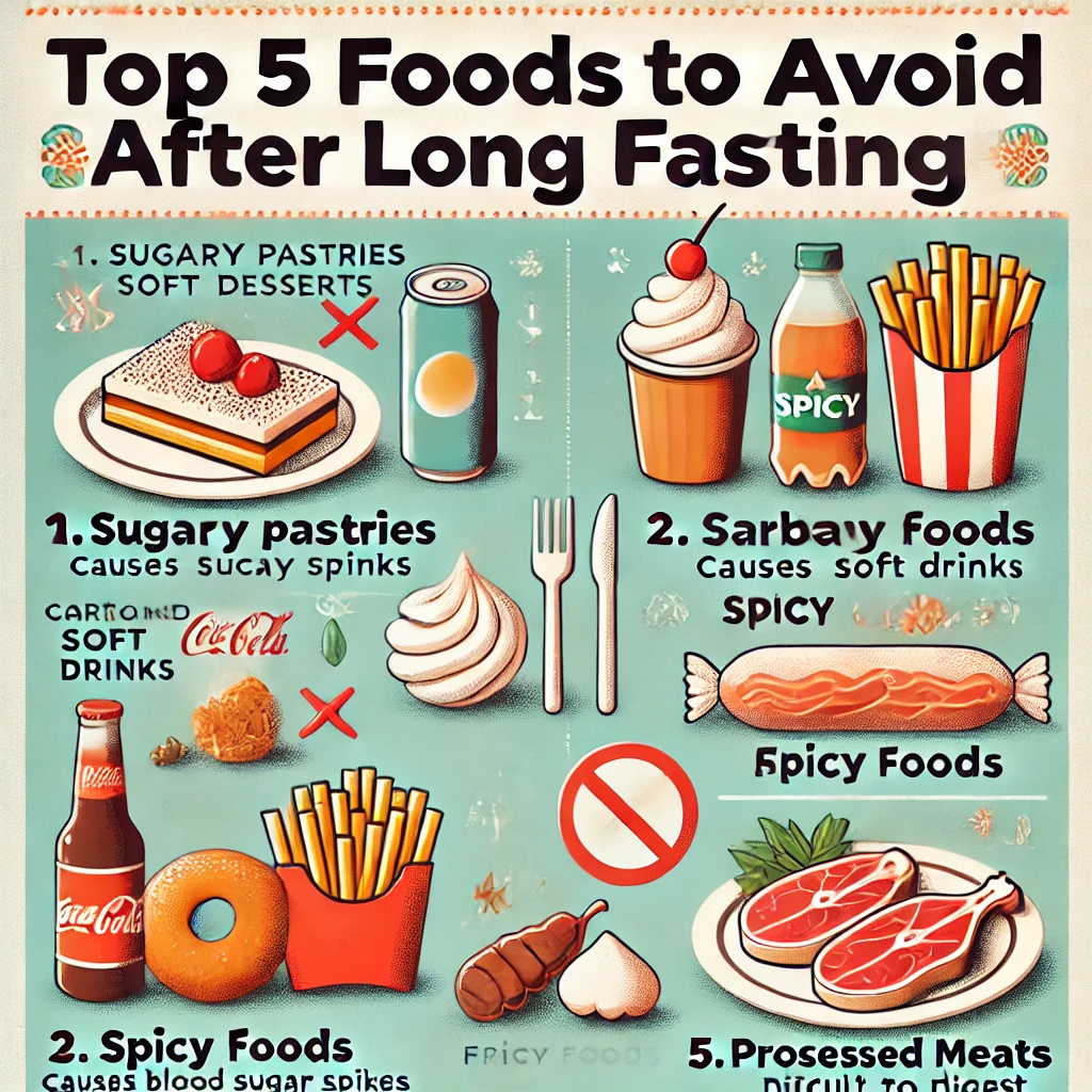 장시간 공복 후 피해야 할 음식 TOP 5