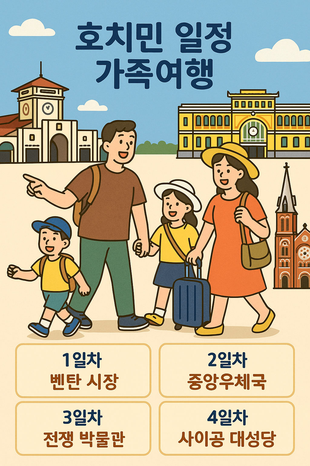 호치민 가족일정