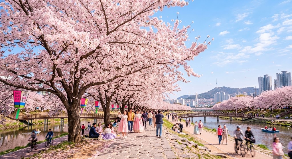 벚꽃 만개 풍경