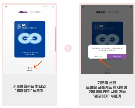 모바일 기후동행카드 사용 방법 