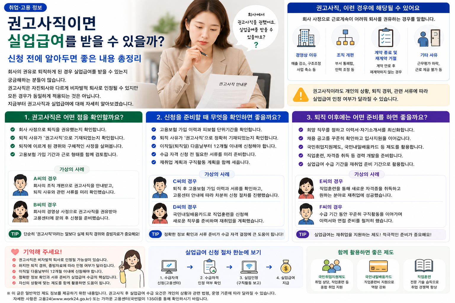 권고사직이면 실업급여를 받을 수 있을까? 신청 전에 알아두면 좋은 내용 총정리
