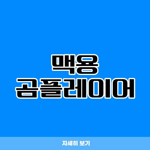 맥용 곰플레이어