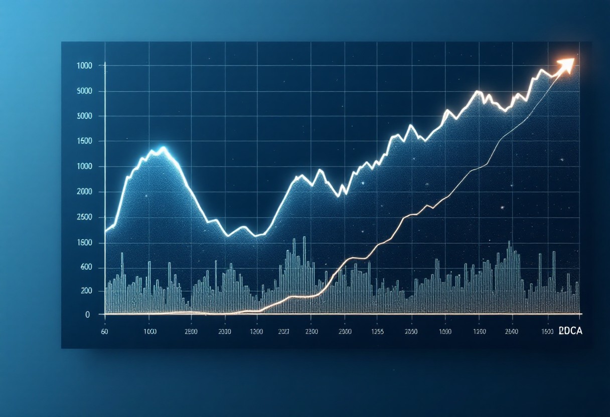 비트코인 가격 하락과 상승에 관계없이 꾸준한 DCA 투자로 안정적인 수익을 내는 그래프