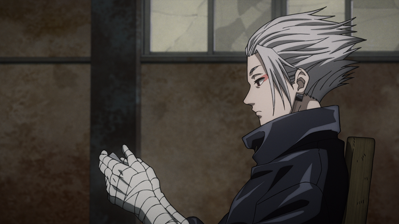 올빽머리하얀머리화장한아저씨