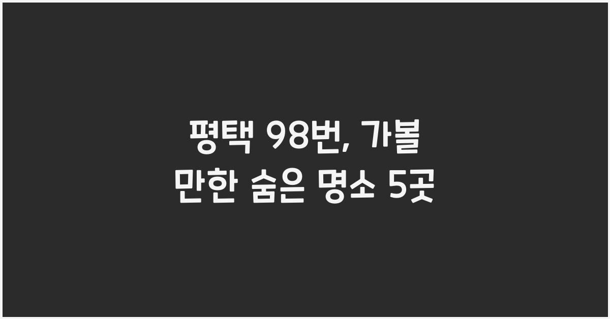 평택 98번
