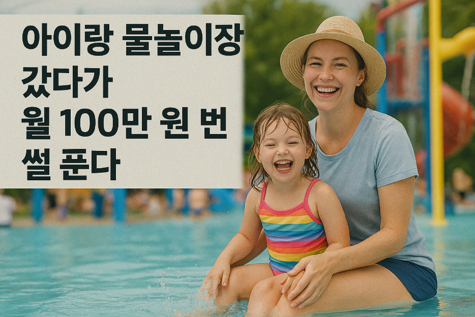 아이랑 물놀이장 갔다가 월 100만 원 번 썰 푼다