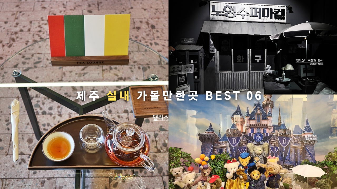제주 실내 가볼만한곳 BEST 05 노형슈퍼마켙, 오설록 티클래스, 아프리카 박물관 포함