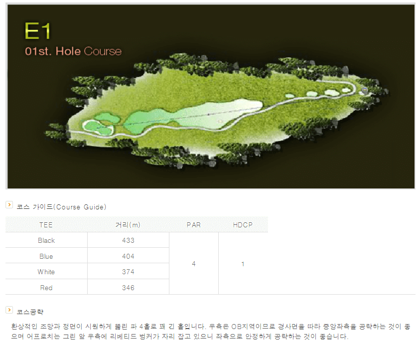 센테리움 컨트리클럽 잉글랜드코스 1