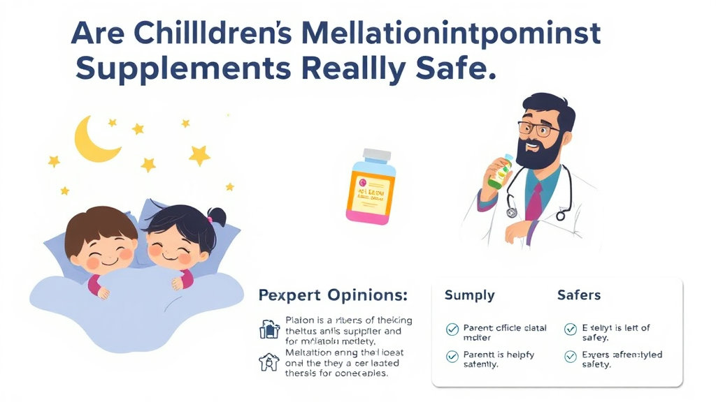 어린이 멜라토닌 보충제, 정말 안전할까?