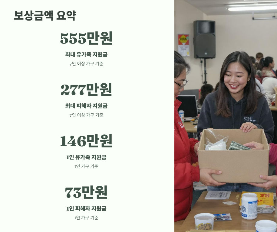 이태원 참사 보상금액 2025년 12