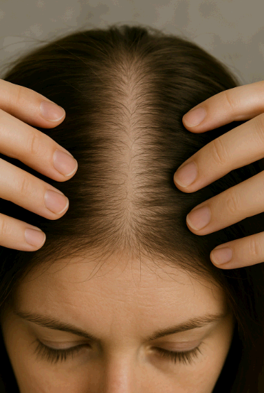 머리카락 굵기 변화로 보는 탈모