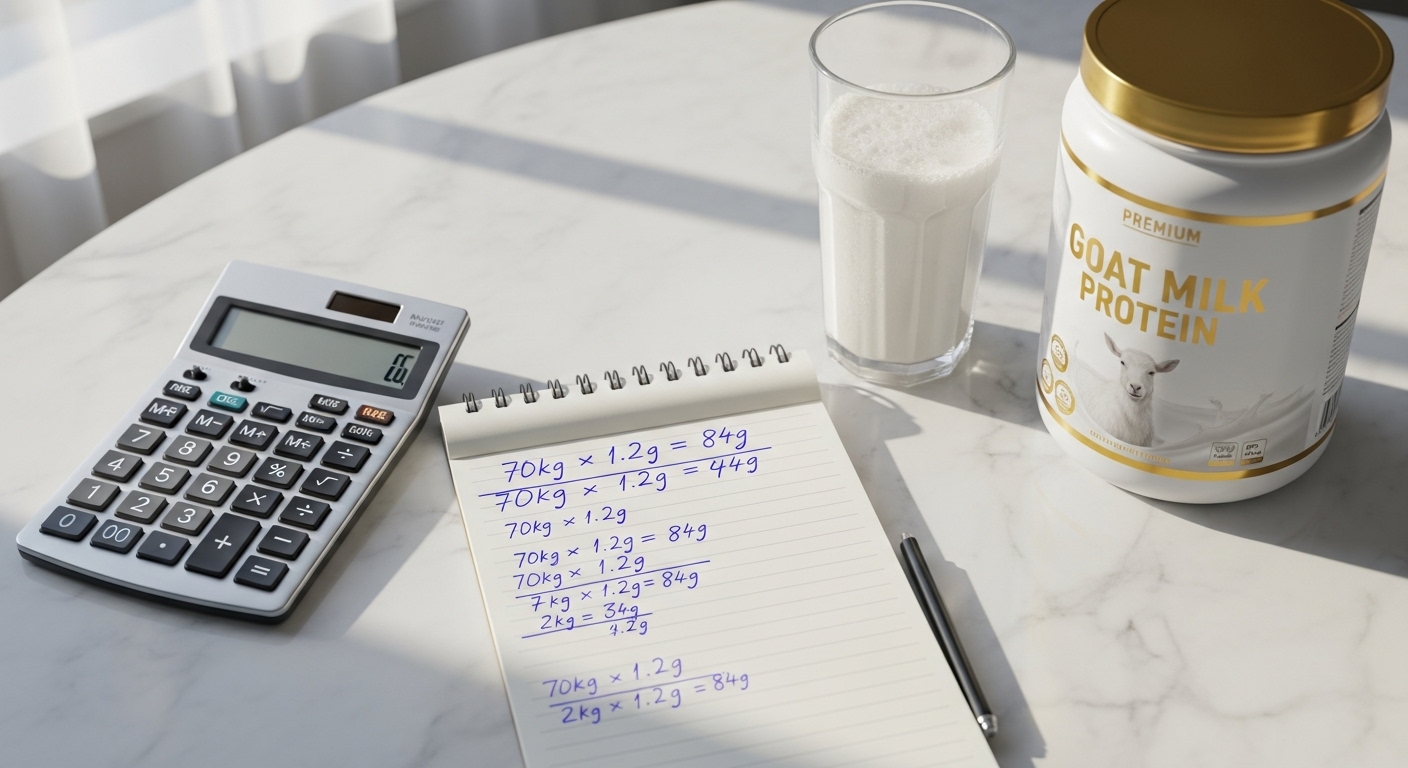 산양유단백질계산