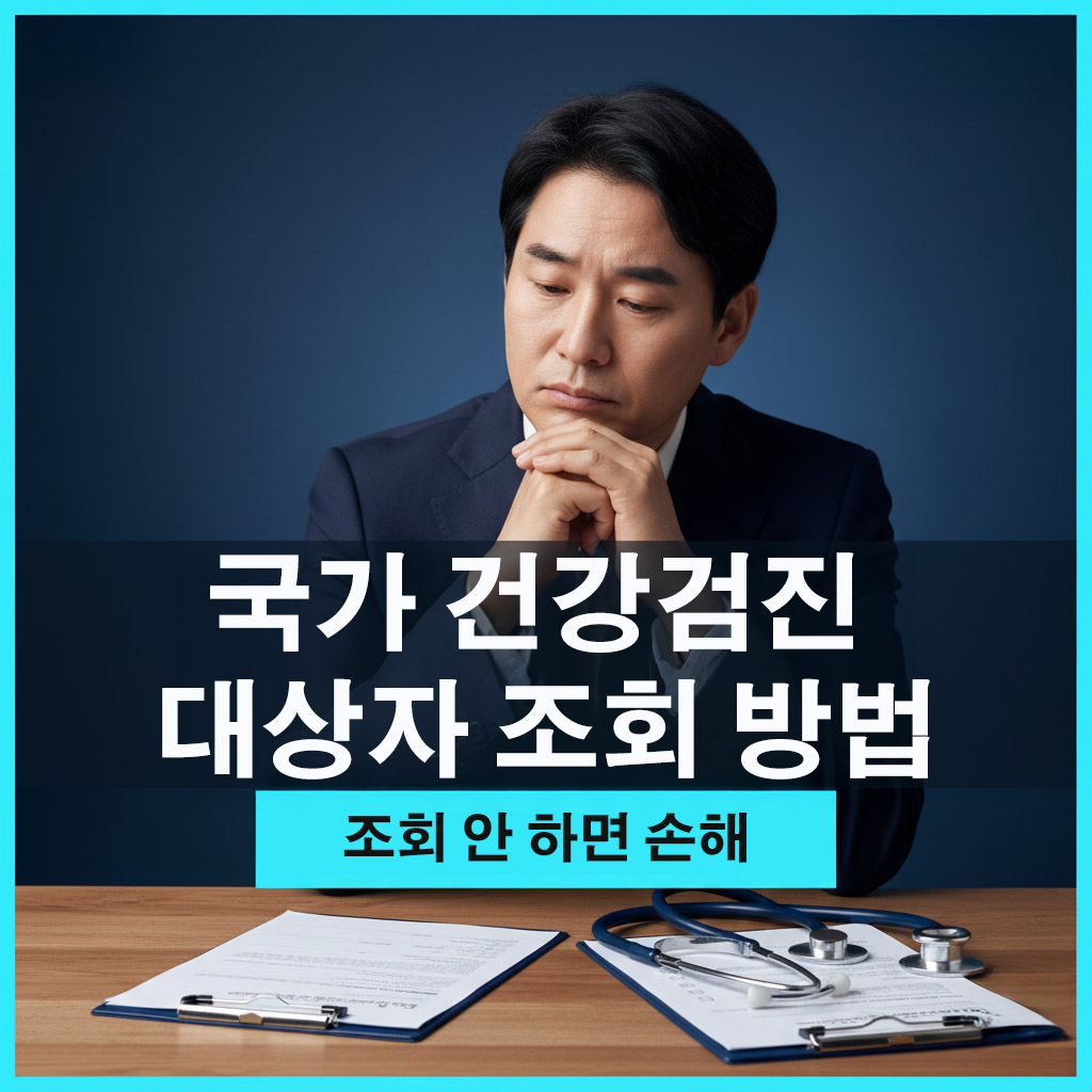 국가건강검진 대상자 조회 방법 총정리