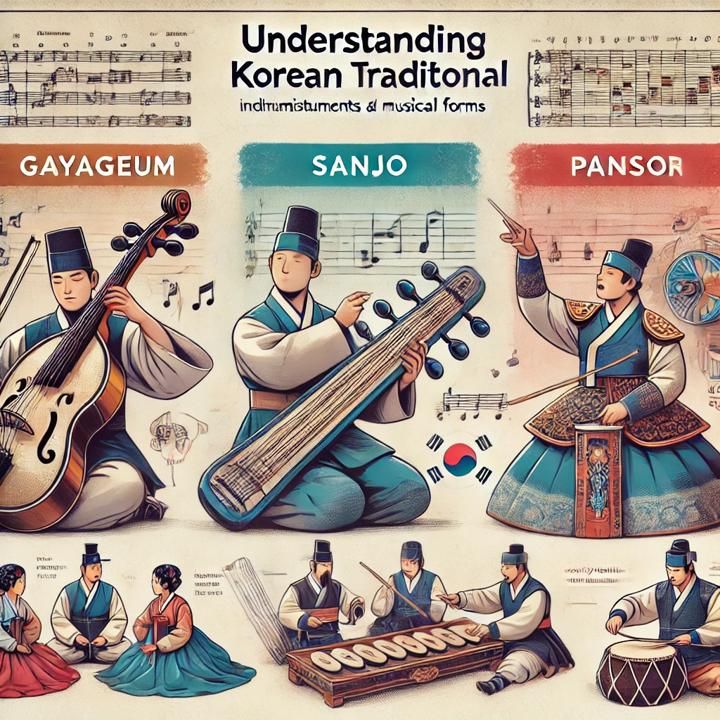 다양한 국악기와 음악형식