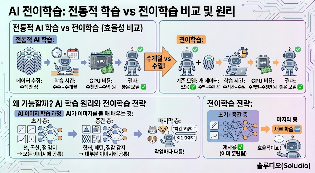 전통적 학습 vs 전이 학습
