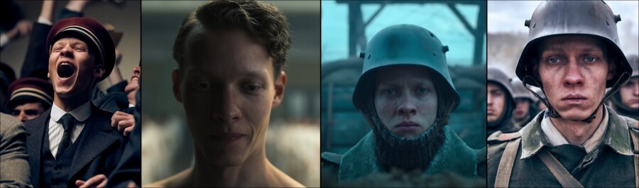 넷플릭스 영화 추천 서부 전선 이상 없다의 주인공 파울 얼굴